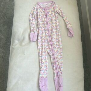 Little Sleepies Pastel Rainbow Zippie